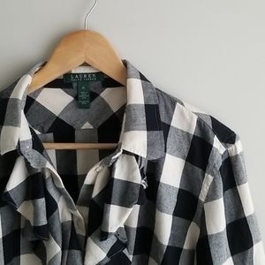 Ralph Lauren soft flannel plaid button up XL